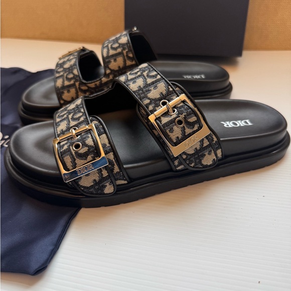 New Dior Black Sandals women’s size 9 - Picture 2 of 7